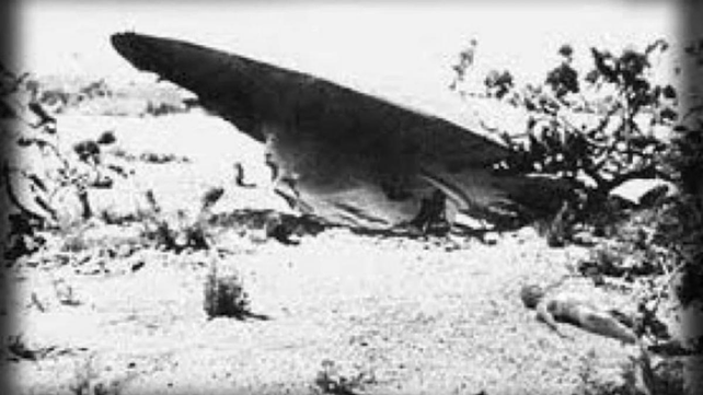 Imagen difundida sobre el Ovni encontrado en Roswell