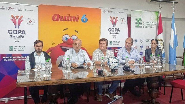 Se presentó la Copa Santa Fe de fútbol 2025 en la ciudad de Rafaela.