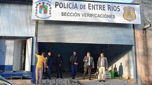 Se ejecutan obras en la sede de la policía en Concordia, donde se ampliará la sección de verificaciones.