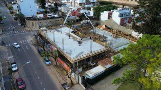 Nuevo edificio del Instituto Almirante Brown: provincia informó avances en la estructura y el hormigonado