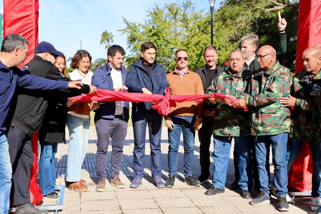 Venado Tuerto: inauguraron las obras de remodelación de la plaza San Martín