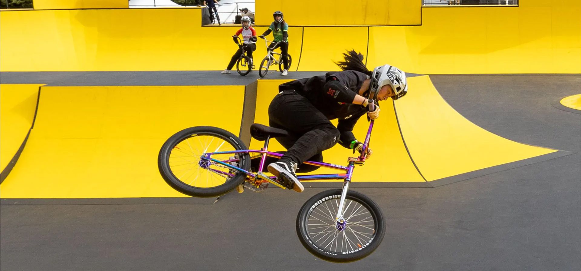 Glasgow, Reino Unido. Entrenamiento de BMX en los campeonatos mundiales de ciclismo. Fotografía: Jeff Holmes JSHPix/Shutterstock Glasgow, Reino Unido. Entrenamiento de BMX en los campeonatos mundiales de ciclismo. Fotografía: Jeff Holmes JSHPix/Shutterstock