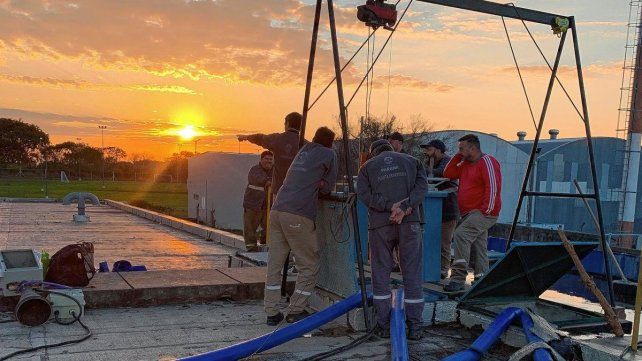 Finalizaron el mantenimiento del centro Ejército y verificaron el buen estado de las cisternas de agua.