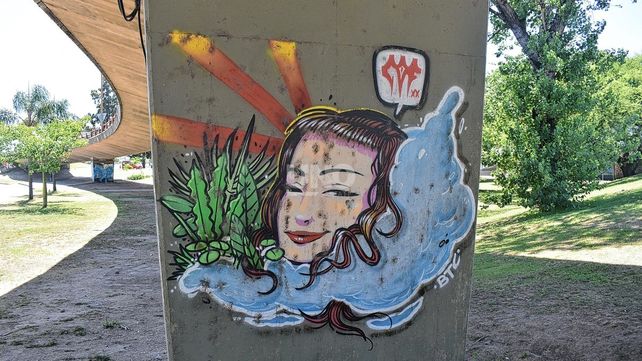 Postales urbanas: grafitis en el Puente Oroño