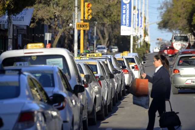 Estacionados. En las paradas