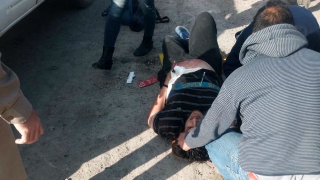 Un camionero apuñaló a otro porque intentó colarse y lo grabaron