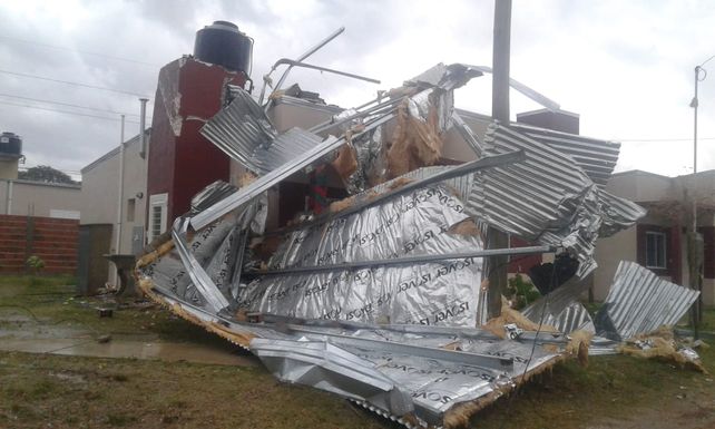 Los destrozos de la tormenta.&nbsp;