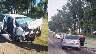 Dos automóviles protagonizaron un choque frontal en Ruta 12, en el ingreso a General Ramírez. Hay tres fallecidos y heridos&nbsp;