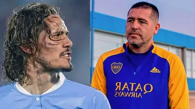 Juan Román Riquelme acelera por la continuidad de Edinson Cavani.