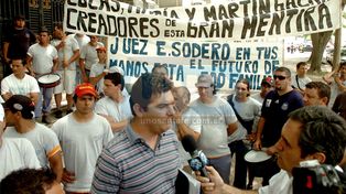 Empleados de Naranpol marcharon con su reclamo a Tribunales