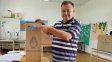 Fabricio Mesquida votó en Piedras Blancas