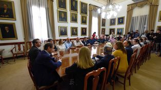 La reunión se realizó en el Salón de los Gobernadores.&nbsp;