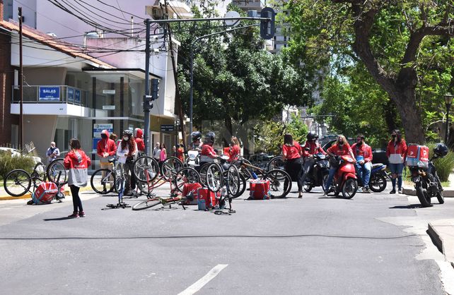 Protesta de cadetes de app