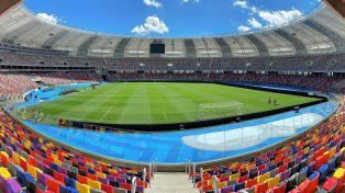 El estadio preparado para el partido entre Central y Plantense.&nbsp;