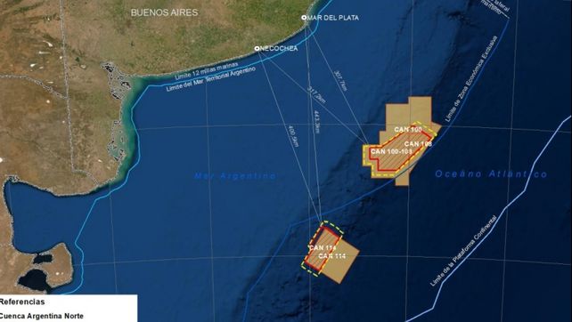 Las zonas asignadas a exploración distan más de 300 km de la costa. Podrían generar 65 mil empleos directos.