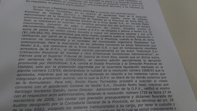 La acusación. La fiscalía sostendrá la denuncia e irá por un pedido de condena. 
