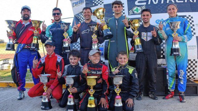 Los ganadores en cada una de las categorías disputadas en Villaguay.