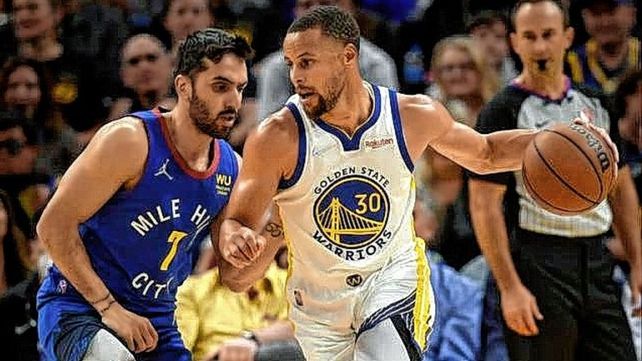 Campazzo jugó menos de cuatro minutos en la derrota de Denver ante Golden State Warriors.