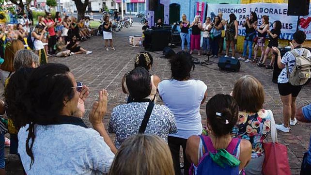 emotivo. Sus compañeras la recordaron con un acto en Córdoba 3650.