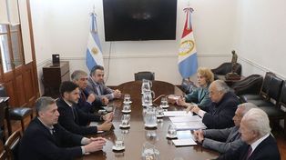 La reunión cumbre entre Pullaro y miembros de la Corte que se realizó a principios de febrero.