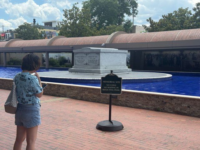 El sitio donde descansan los restos de Martin Luther King y su esposa en Atlanta