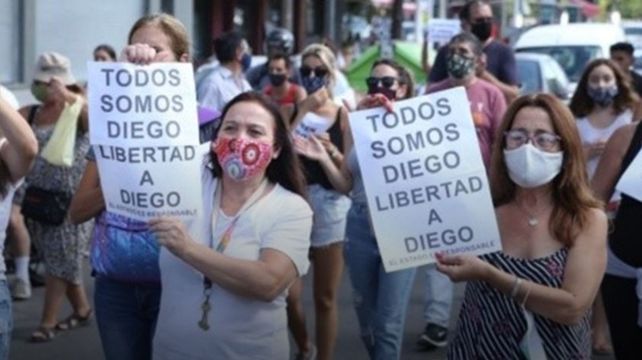 Nueva marcha para exigir la libertad de Diego C