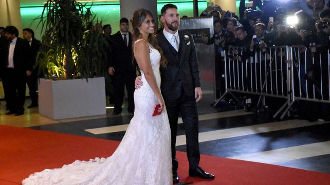 Vestido antonella roccuzzo casamiento hot sale