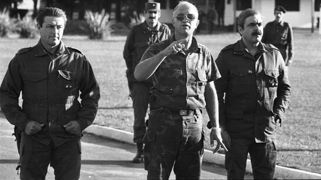 Aldo Rico, la cara visible de la rebelión carapintada de 1987.