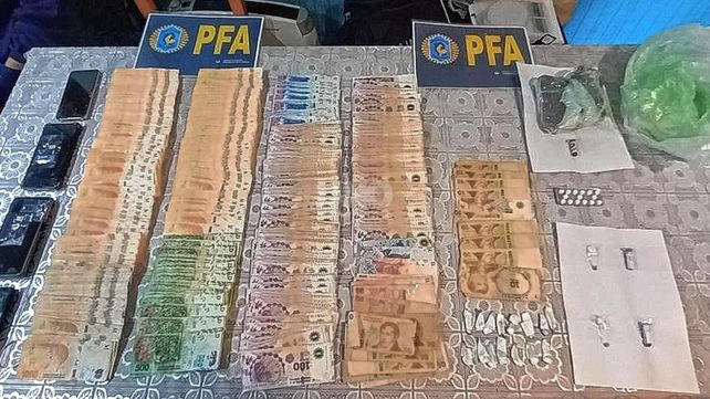 Los elementos secuestrados en Rafaela