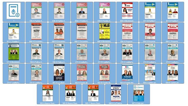 Los precandidatos a diputado nacional.