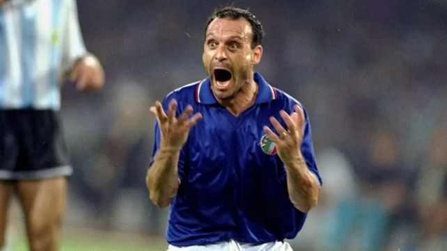 Salvatore “Totó” Schillaci fue figura y goleador de la selección de Italia en el Mundial 90.