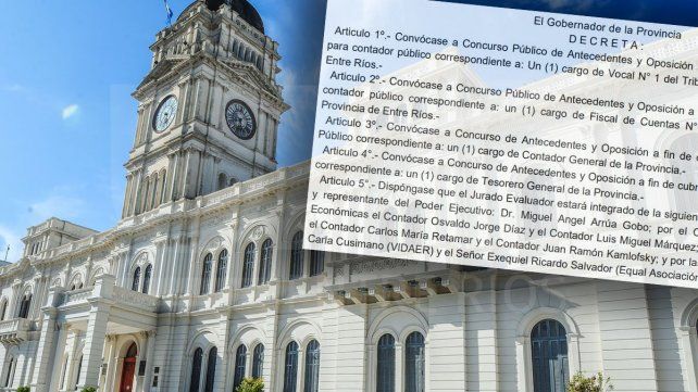 Concurso para cubrir una vocalía y una fiscalía del Tribunal de Cuentas y los cargos de Contador y Tesorero General.