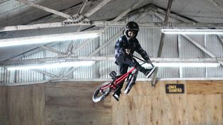 Máximo Peralta&nbsp;tiene ocho años y es campeón nacional de BMX y es el único referente rosarino de su categoría en todo el país.