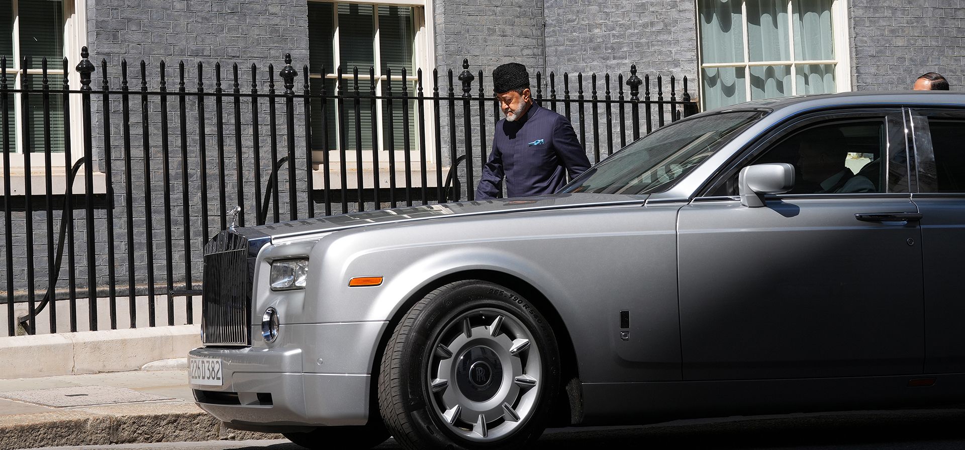 El sultán de Omán, Haitham bin Tariq, llega al número 10 de Downing Street en Londres, el jueves 2 de julio de 2026. (Carlos Jasso/Pool Photo vía AP) El sultán de Omán, Haitham bin Tariq, llega al número 10 de Downing Street en Londres, el jueves 2 de julio de 2026. (Carlos Jasso/Pool Photo vía AP)