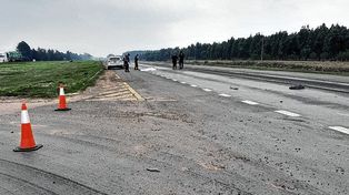 Un mochilero uruguayo falleció atropellado en la autovía 14