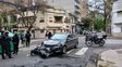 Una motociclista chocó con un auto en 3 de Febrero y Paraguay