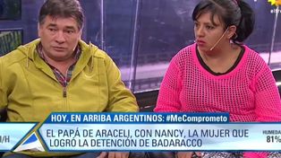 El papá de Araceli conoció a Nancy y agradeció la valentía de identificar a Badaracco
