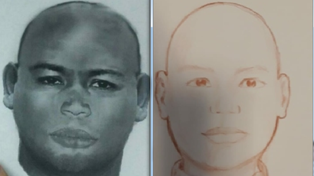 Lo conocido. El identikit y el fotofit difundidos hasta el momento por los investigadores policiales.