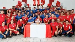 El plantel de Unión celebró el aniversario 119 de manera especial antes de recibir a Newells