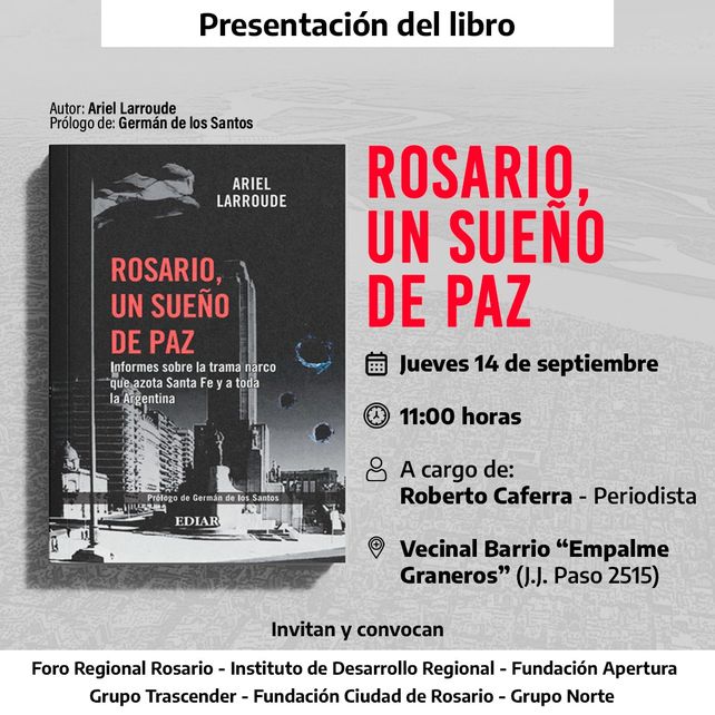 Los pliegues de la violencia: entidades locales presentan el libro Rosario, un sueño de paz