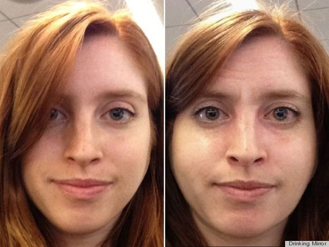 Lo que el alcohol le hace a nuestros rostros