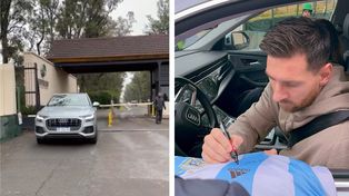 Fanáticos de Messi hicieron guardia en la puerta del country y se llevaron la selfie