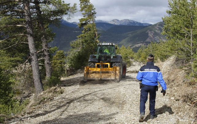 Alta Provenza. Los investigadores franceses abrieron un camino en los Alpes para llegar al lugar del accidente.