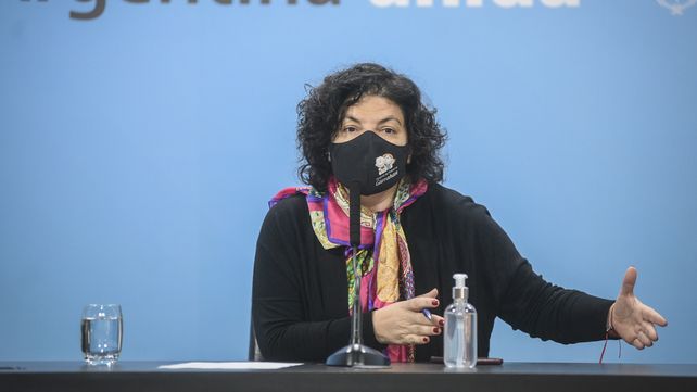 La ministra de Salud de la Nación
