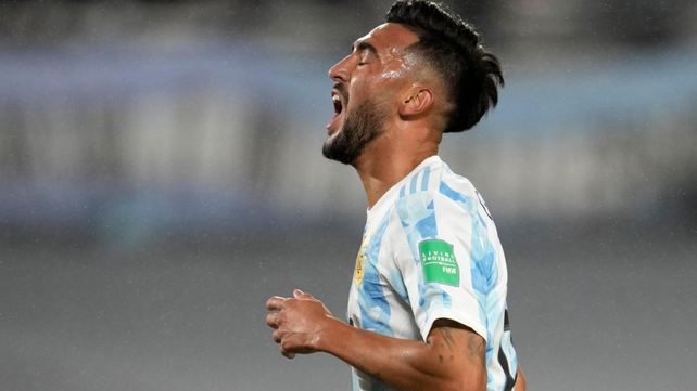 Nicolás González llega de anotar un gol para la selección contra Bolivia.&nbsp;