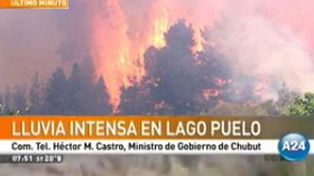 Lago Puelo: das Neves asegur&oacute; que las intensas lluvias lograron controlar el incendio forestal