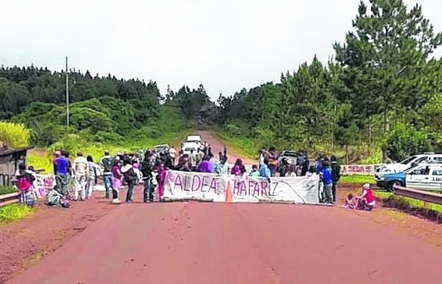 Pedido. Pobladores de Chafariz cortaron una ruta para apoyar sus reclamos.