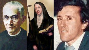 El hermano Figueroa, Mama Antula, y Dante Di Stéfano, protagonistas de la fe santafesina.&nbsp;