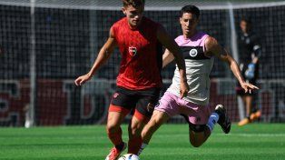 Martín Luciano anotó el gol de Newells en el 1 a 1 ante Real Pilar en el Coloso.