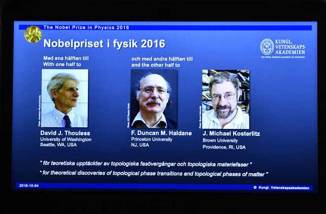 Nobel de Física para tres británicos por sus investigaciones sobre la materia